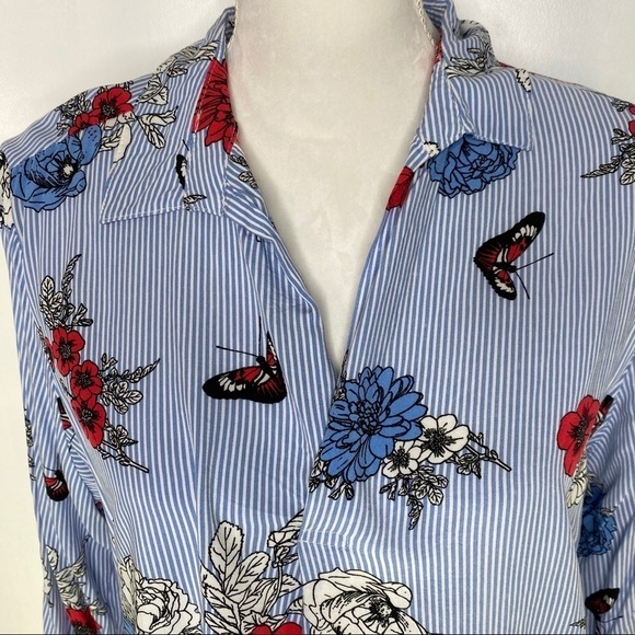 Floral Popover Blouse XL - Picture 6 of 7